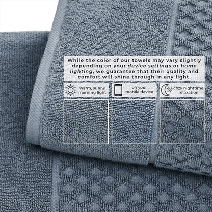 Cotton Diamond Waffle Weave Bath Towel Set - Grayson Collection by Great Bay Home