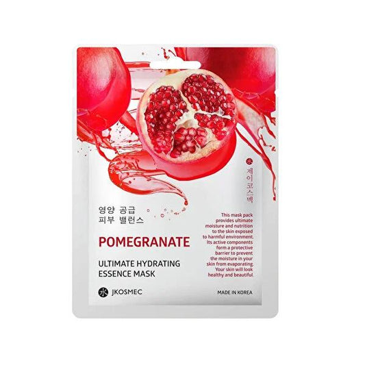 JKosmec Ultimate Hydrating Pomegranate Face Mask - Natural Skincare, Sheet Mask with Antioxidant Benefits by Beauty Care Bag