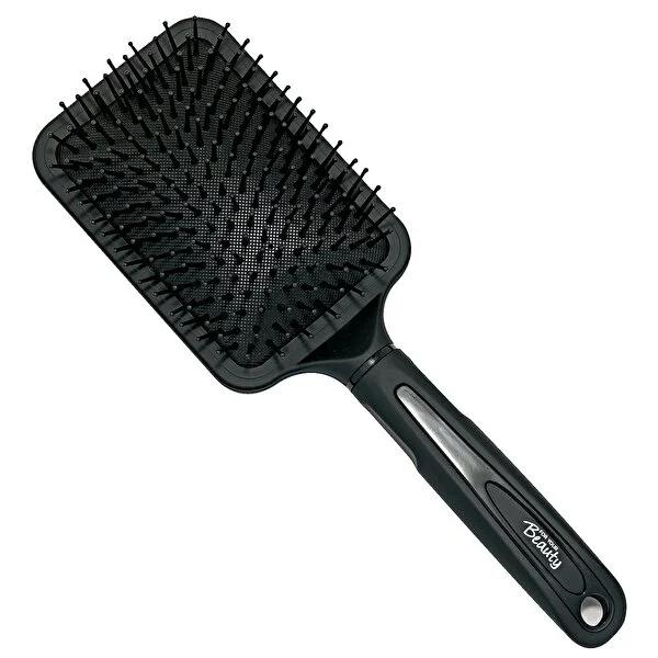 For Your Beauty Square Hair Brush: Gentle Scalp Massage & Detangling Brush for Long, Thick Hair - Minimizes Breakage by Beauty Care Bag