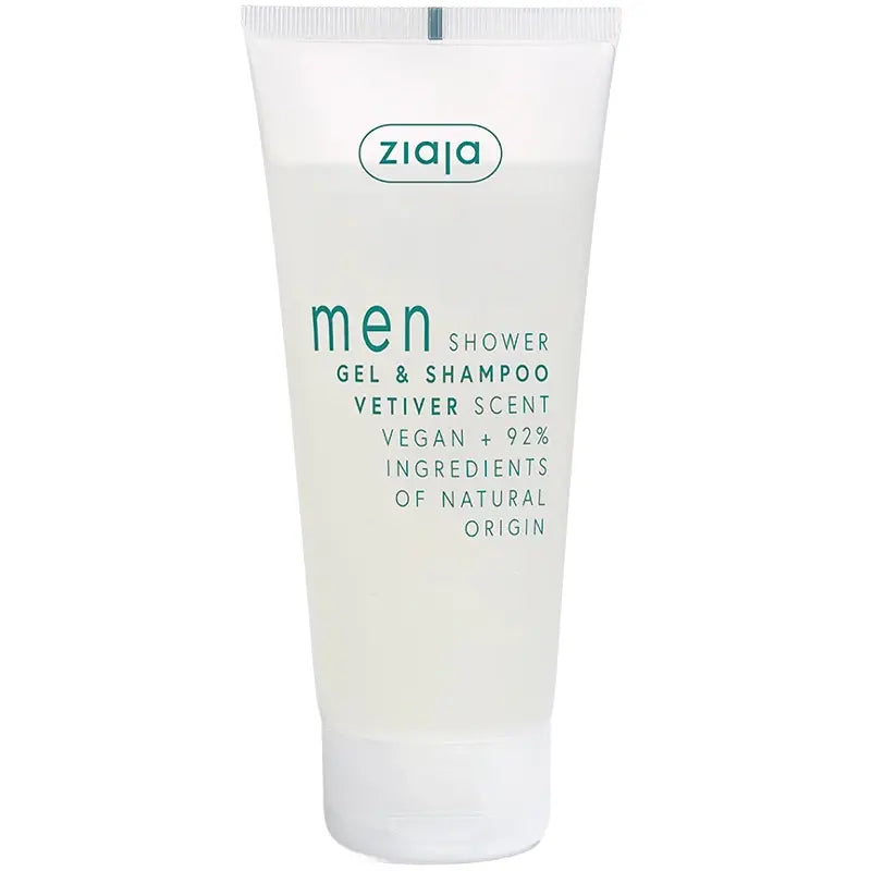 Ziaja Men 2-in-1 Mint Shower Gel & Shampoo 200ml by Beauty Care Bag