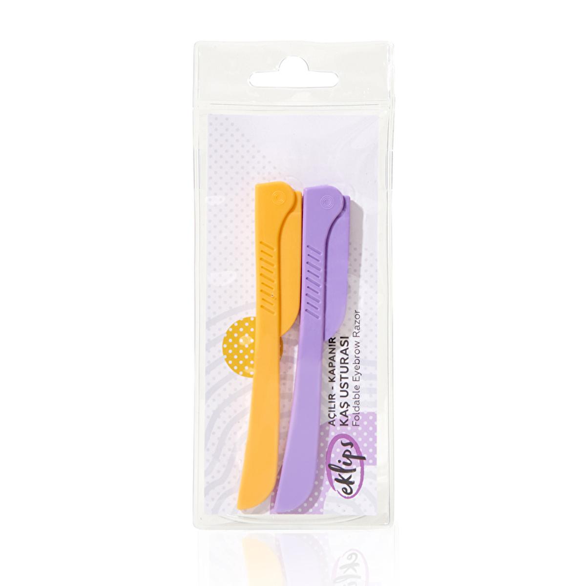 Eklips Eyebrow Razor for Effective Facial Hair Removal - Smooth Skin, Personal Grooming, Collapsible Razor by Beauty Care Bag