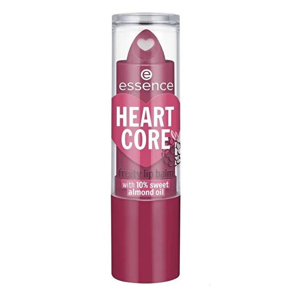 Essence Heart Core Fruity Lip Balm: Nourishing & Moisturizing Lip Care with Delicious Scent - Relieve Dryness & Maintain Elasticity by Beauty Care Bag