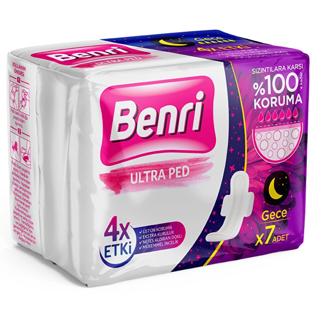 Benri Night Sanitary Pads Leakage Protection 7-Pack by Beauty Care Bag