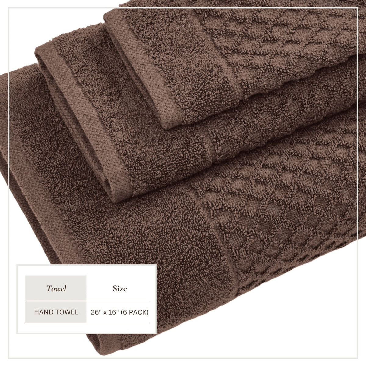 Cotton Diamond Waffle Weave Bath Towel Set - Grayson Collection by Great Bay Home