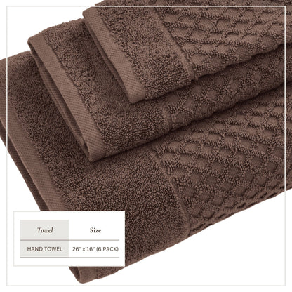 Cotton Diamond Waffle Weave Bath Towel Set - Grayson Collection by Great Bay Home