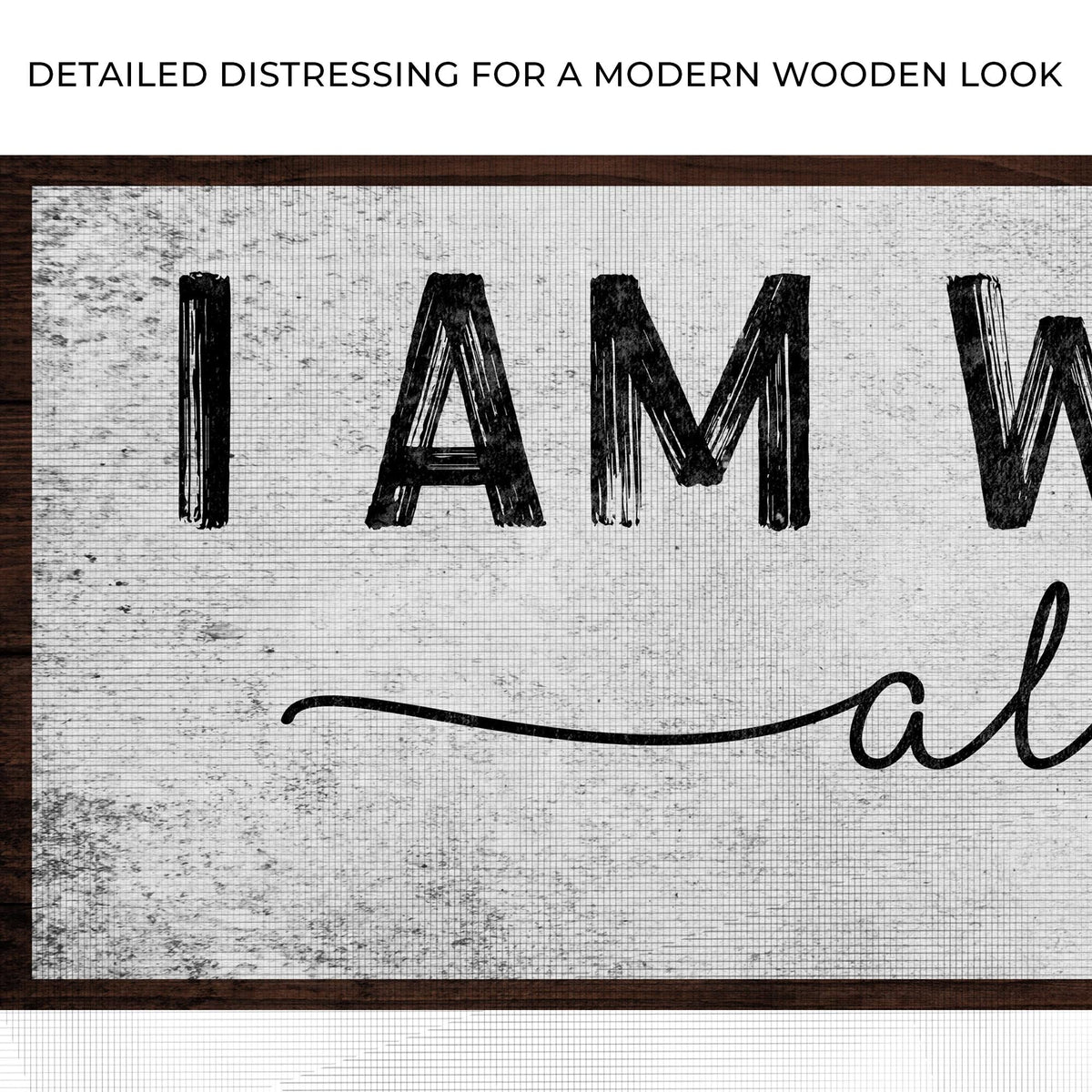 Matthew 28:20 - I Am With You Always Sign III by Tailored Canvases