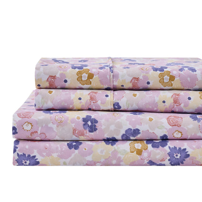 Watercolor Floral Sheet Set - Delia Collection by Great Bay Home