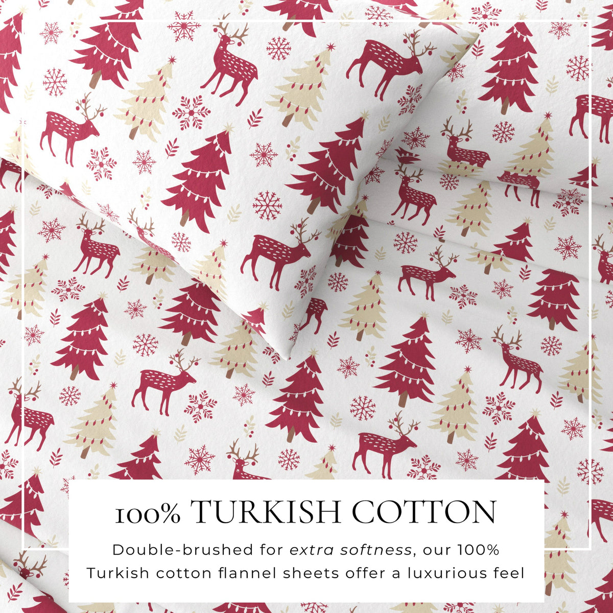 100% Turkish Cotton Flannel Sheet Sets - Boulder Collection by Great Bay Home