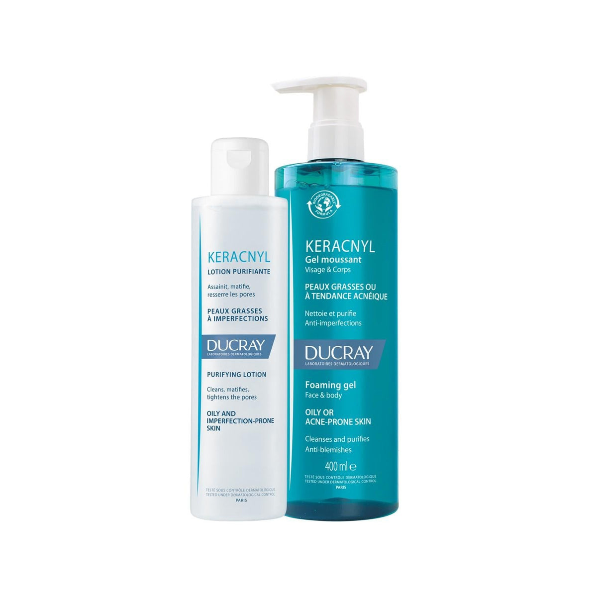 Ducray Keracnyl Gel - Acne Treatment Gel for Oily Skin, Gentle Cleansing, Acne Prone Skin Treatment by Beauty Care Bag