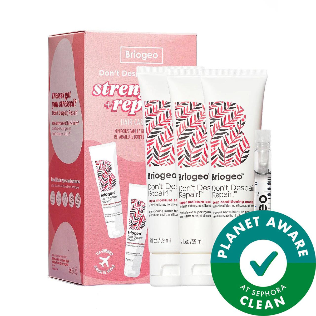 Briogeo Don't Despair, Repair strengthen and repair travel kit