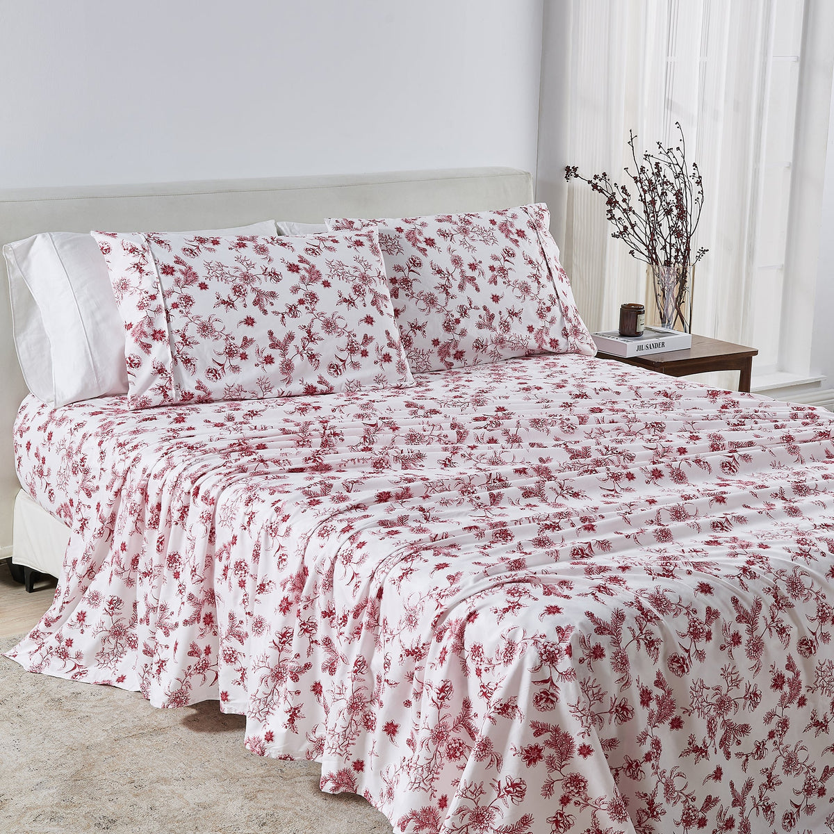 Watercolor Floral Sheet Set - Delia Collection by Great Bay Home