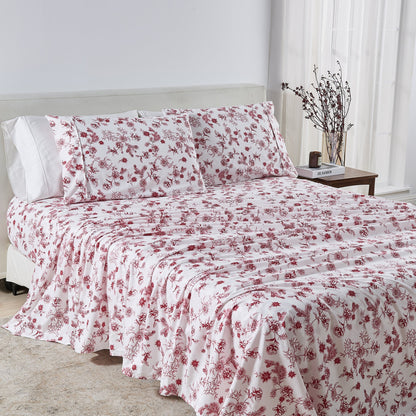 Watercolor Floral Sheet Set - Delia Collection by Great Bay Home