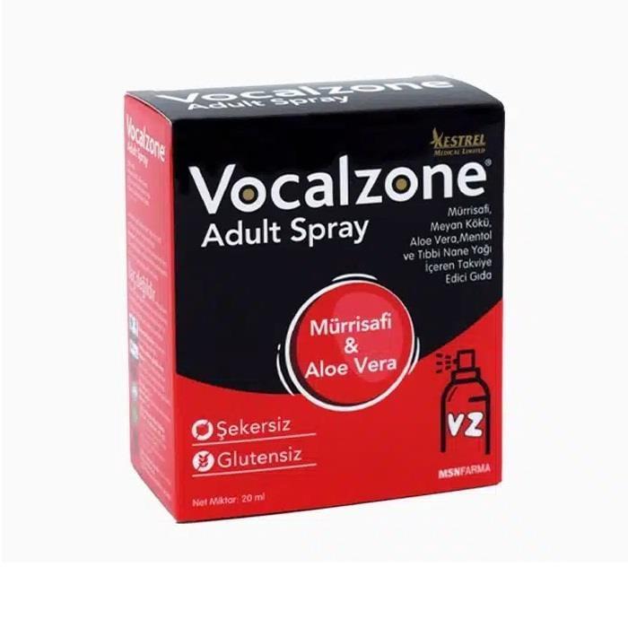 Vocalzone Adult Throat Spray - Natural Relief for Throat Irritation, Sugar-Free & Gluten-Free by Beauty Care Bag